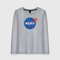 Лонгслив хлопковый женский Nerv, цвет: меланж