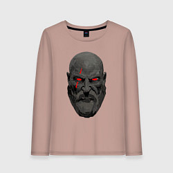 Лонгслив хлопковый женский Kratos ART, цвет: пыльно-розовый
