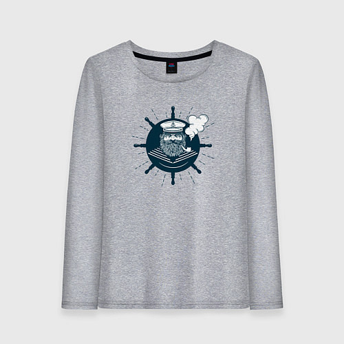 Женский лонгслив Моряк / Меланж – фото 1