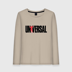 Лонгслив хлопковый женский ANIMAL UNIVERSAL ЭНИМАЛ, цвет: миндальный