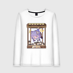 Лонгслив хлопковый женский Нежданная Кэ Цин, цвет: белый