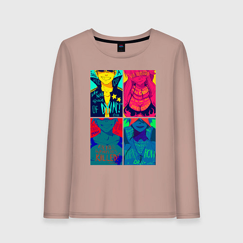 Женский лонгслив Gurren Lagann posters / Пыльно-розовый – фото 1