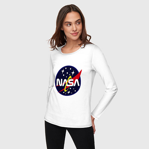 Женский лонгслив Space NASA / Белый – фото 3