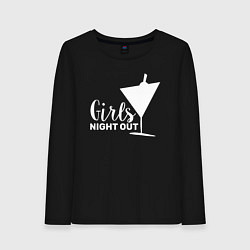 Лонгслив хлопковый женский GIRLS NIGHT OUT 2, цвет: черный