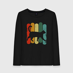 Женский лонгслив Walking Cat