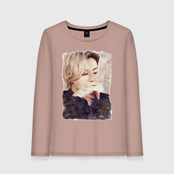 Женский лонгслив Задумчивый Чонгук