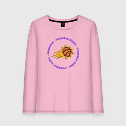 Лонгслив хлопковый женский Phoenix NBA, цвет: светло-розовый
