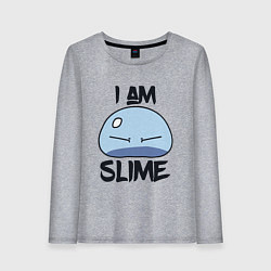 Женский лонгслив I AM SLIME, Я СЛИЗЬ