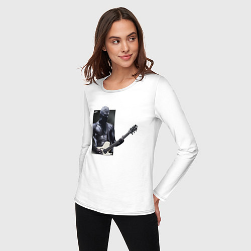 Женский лонгслив Уэс / Белый – фото 3