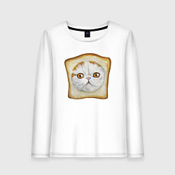 Женский лонгслив Bread Cat