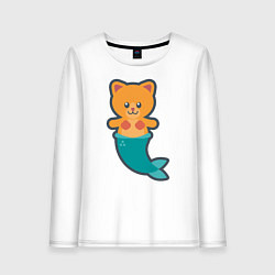 Женский лонгслив Cat Mermaid