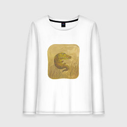 Женский лонгслив Крокодильчик