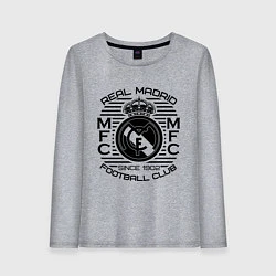 Лонгслив хлопковый женский Real Madrid MFC, цвет: меланж