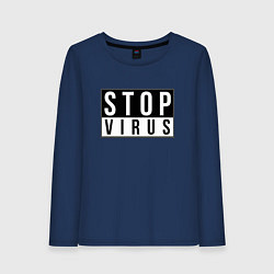 Женский лонгслив Stop Virus