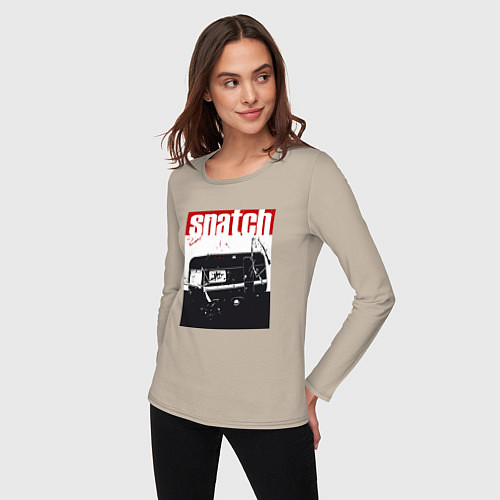 Женский лонгслив Большой куш Гай Ричи / Миндальный – фото 3