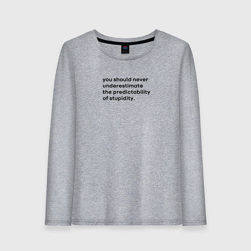 Женский лонгслив Snatch: Цитата из фильма / Меланж – фото 1