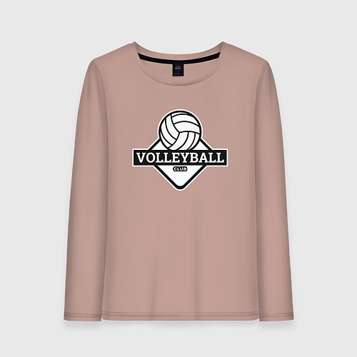 Женский лонгслив Volleyball / Пыльно-розовый – фото 1