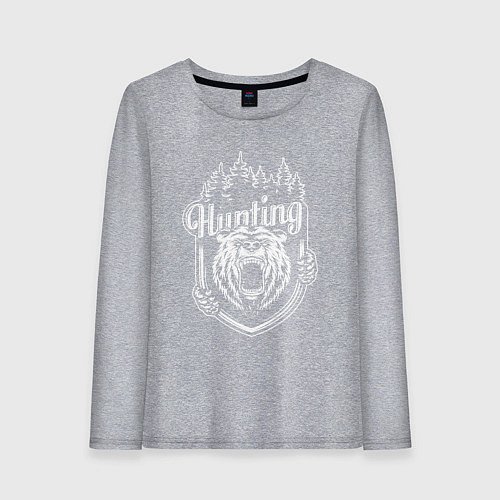 Женский лонгслив Hunting / Меланж – фото 1