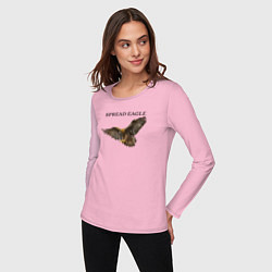Лонгслив хлопковый женский Орел, цвет: светло-розовый — фото 2