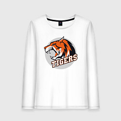 Лонгслив хлопковый женский Sport Tigers, цвет: белый