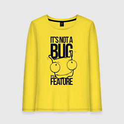 Женский лонгслив Человечек с рожками