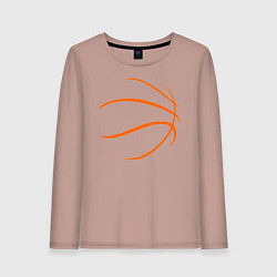 Женский лонгслив Баскетбольный мяч