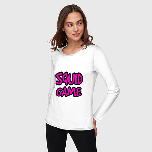 Женский лонгслив Squid Game Pinker / Белый – фото 3