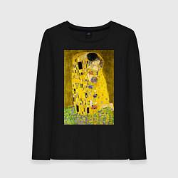 Женский лонгслив Поцелуй картина Климта