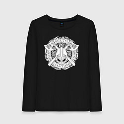 Женский лонгслив Руны, топоры и шлем