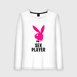 Женский лонгслив СЕКС ИГРОК PLAYBOY