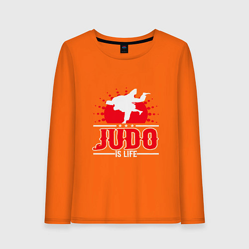Женский лонгслив Judo Life / Оранжевый – фото 1