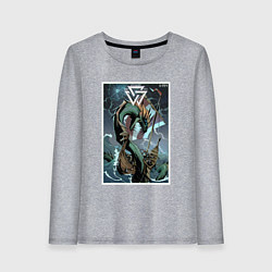 Женский лонгслив Ёрмунганд Морской змей