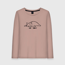 Женский лонгслив Кот не сегодня