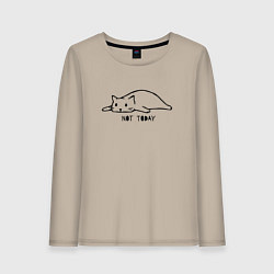 Женский лонгслив Кот не сегодня