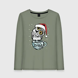 Женский лонгслив X-mas Owl