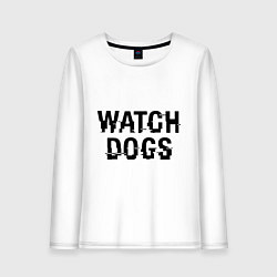 Лонгслив хлопковый женский Watch Dogs, цвет: белый