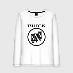 Женский лонгслив Buick Black and White Logo