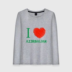 Женский лонгслив Love Azerbaijan