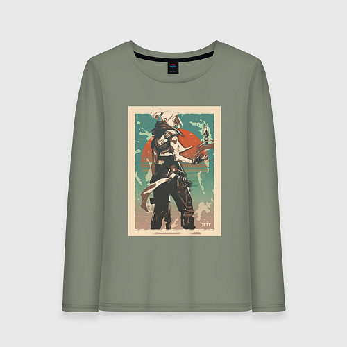 Женский лонгслив Jett art / Авокадо – фото 1