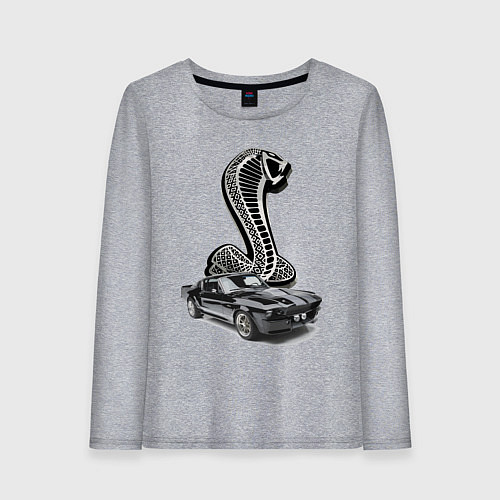 Женский лонгслив Shelby GT 500 - Retro / Меланж – фото 1