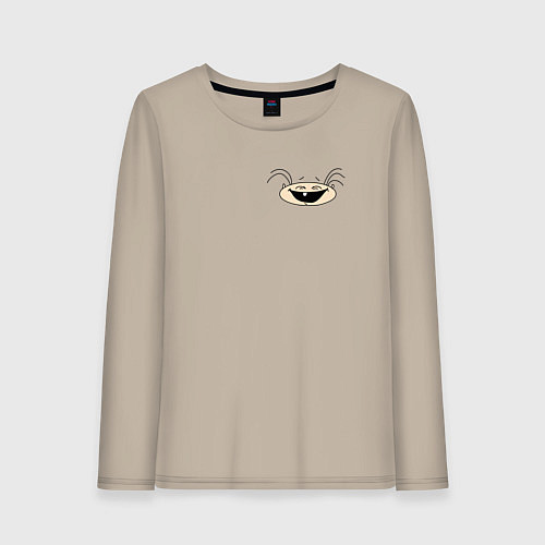 Женский лонгслив ЛОГО Масяня / Миндальный – фото 1