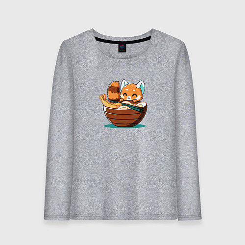 Женский лонгслив Inside Ramen Bowl / Меланж – фото 1