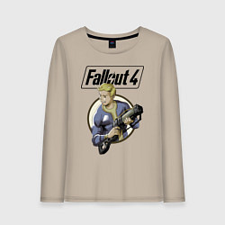 Лонгслив хлопковый женский Fallout 4 Hero, цвет: миндальный