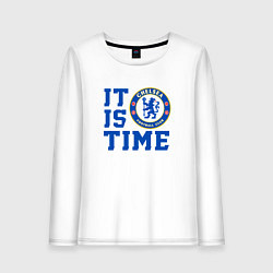 Женский лонгслив It is Chelsea time Челси