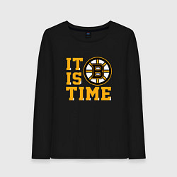 Женский лонгслив It Is Boston Bruins Time, Бостон Брюинз