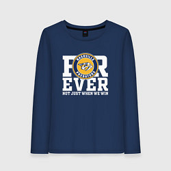 Лонгслив хлопковый женский Nashville Predators FOREVER NOT JUST WHEN WE WIN Н, цвет: тёмно-синий