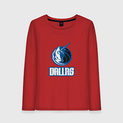 Лонгслив хлопковый женский Dallas - Mavericks, цвет: красный