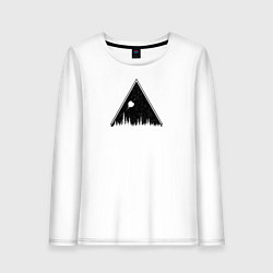 Лонгслив хлопковый женский Жизнь в Горах Номер Три, цвет: белый