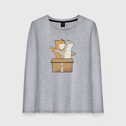 Лонгслив хлопковый женский Catanic, цвет: меланж