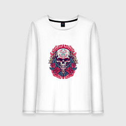 Женский лонгслив Roses Skull